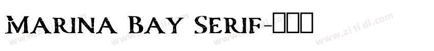 Marina Bay Serif字体转换